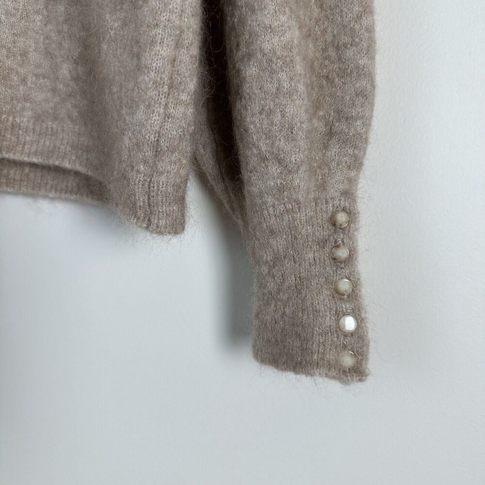 La Maille Sezane Paris Louise Sweater Womens Small Mohair Wool Buttons - Picture 3 of 7